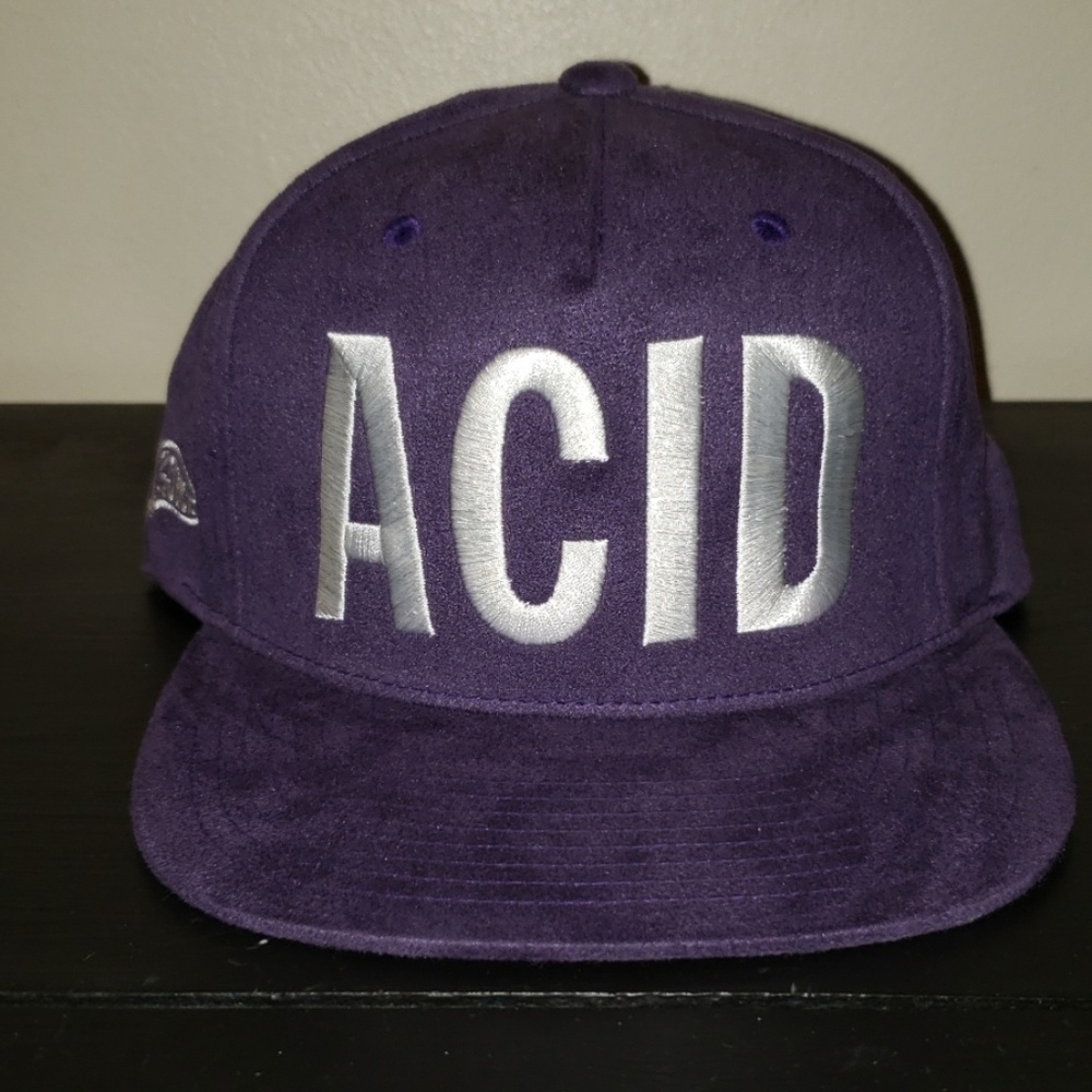 Purple suede Hall of Fame hat